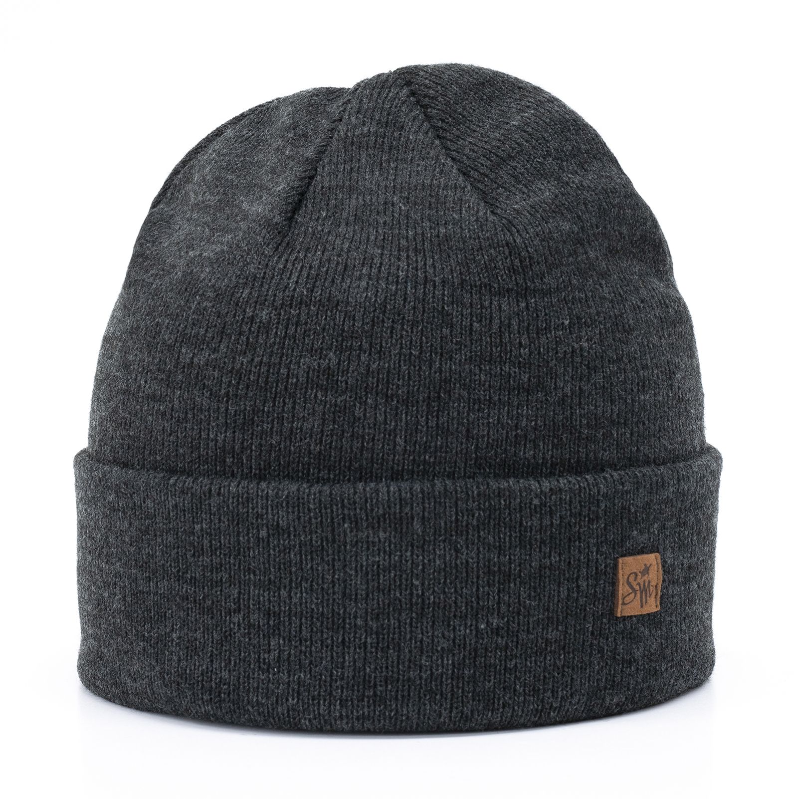 Smith & Miller Basic Cuff Beanie, anthracite melange Smith & Miller Basic Cuff Beanie, anthracite melange