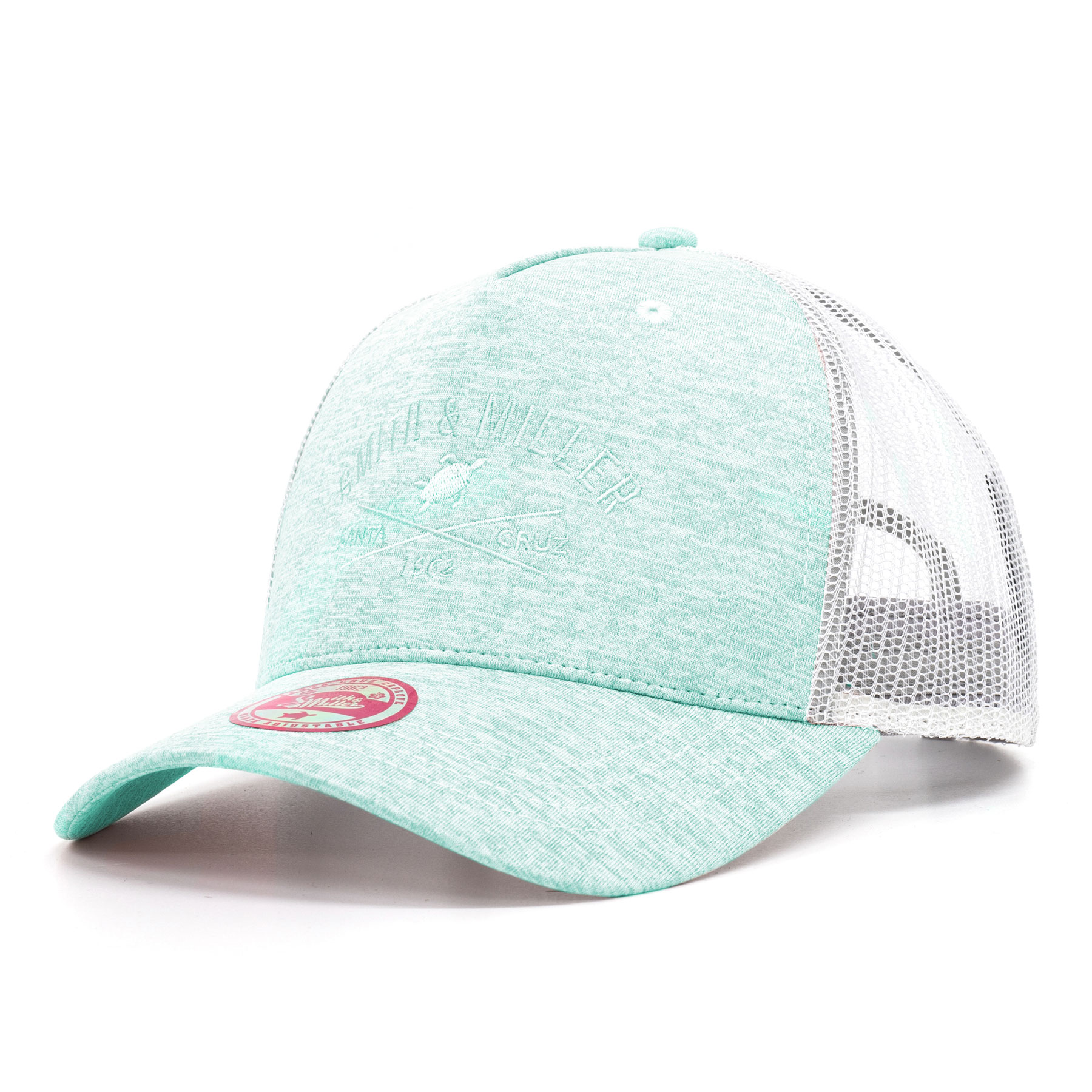 Smith & Miller Pico Rivera Women Trucker Cap, heather mint - white