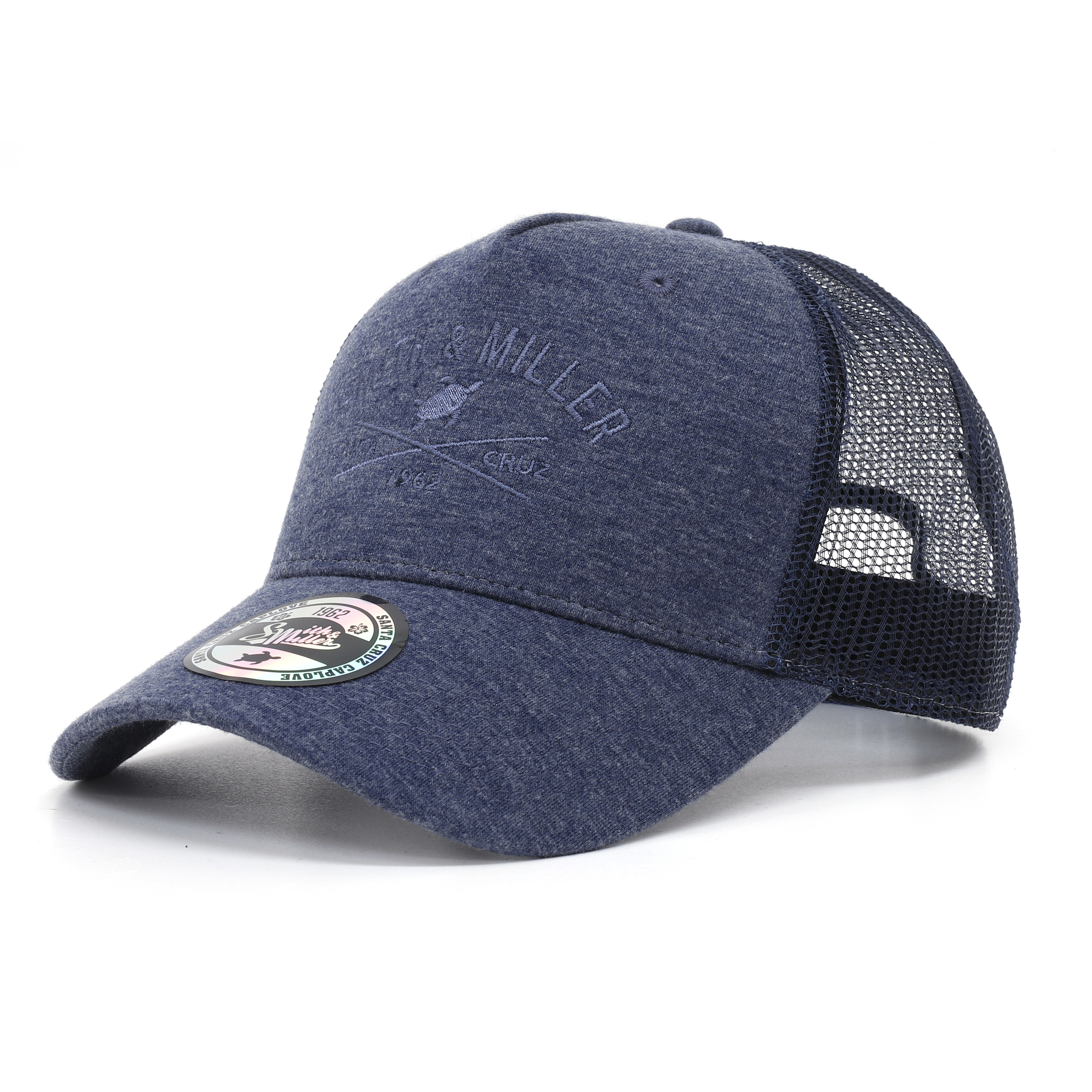 Smith & Miller Pico Rivera  Unisex Trucker Cap, heather navy