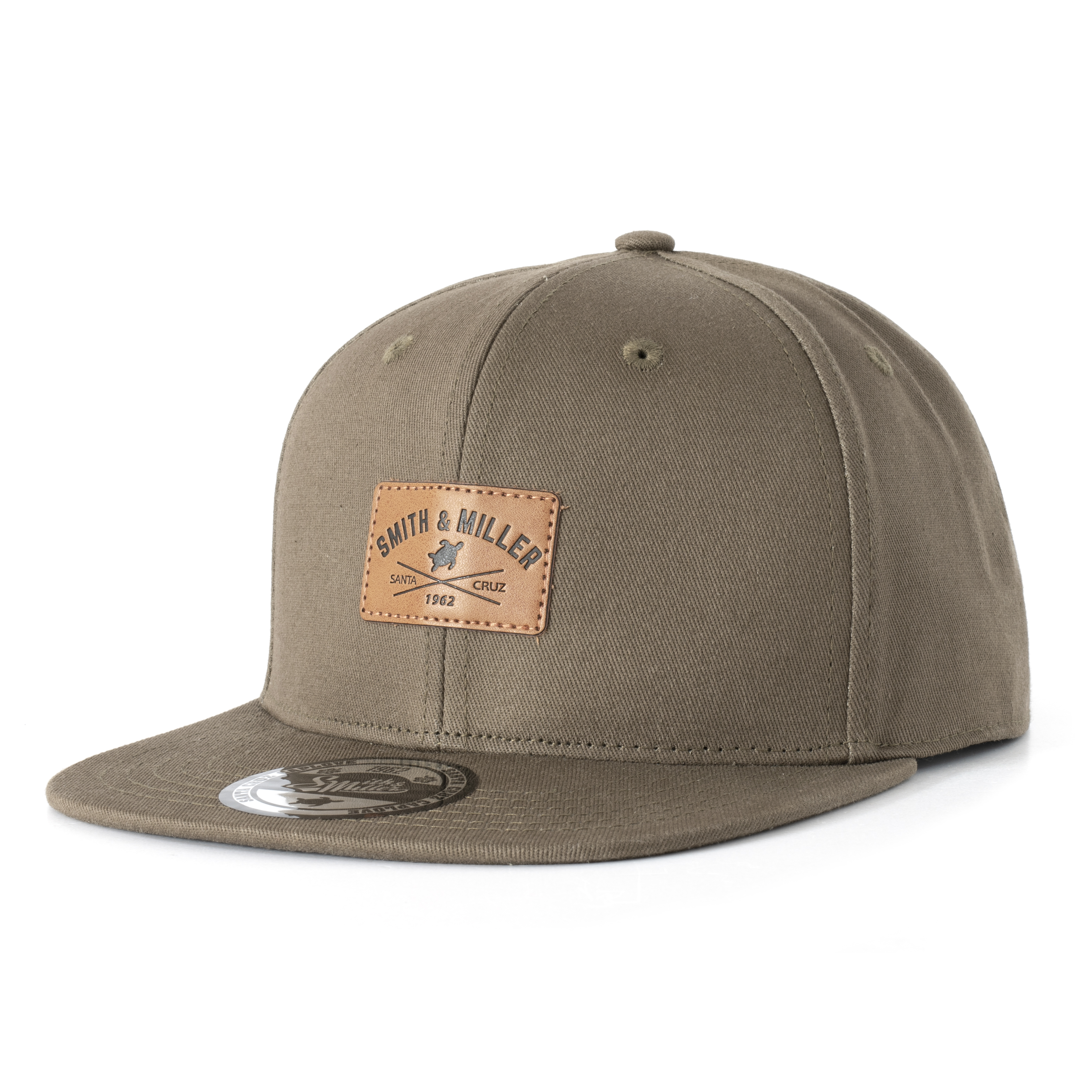 Smith & Miller Cory Unisex  Snapback Cap, olive-grau