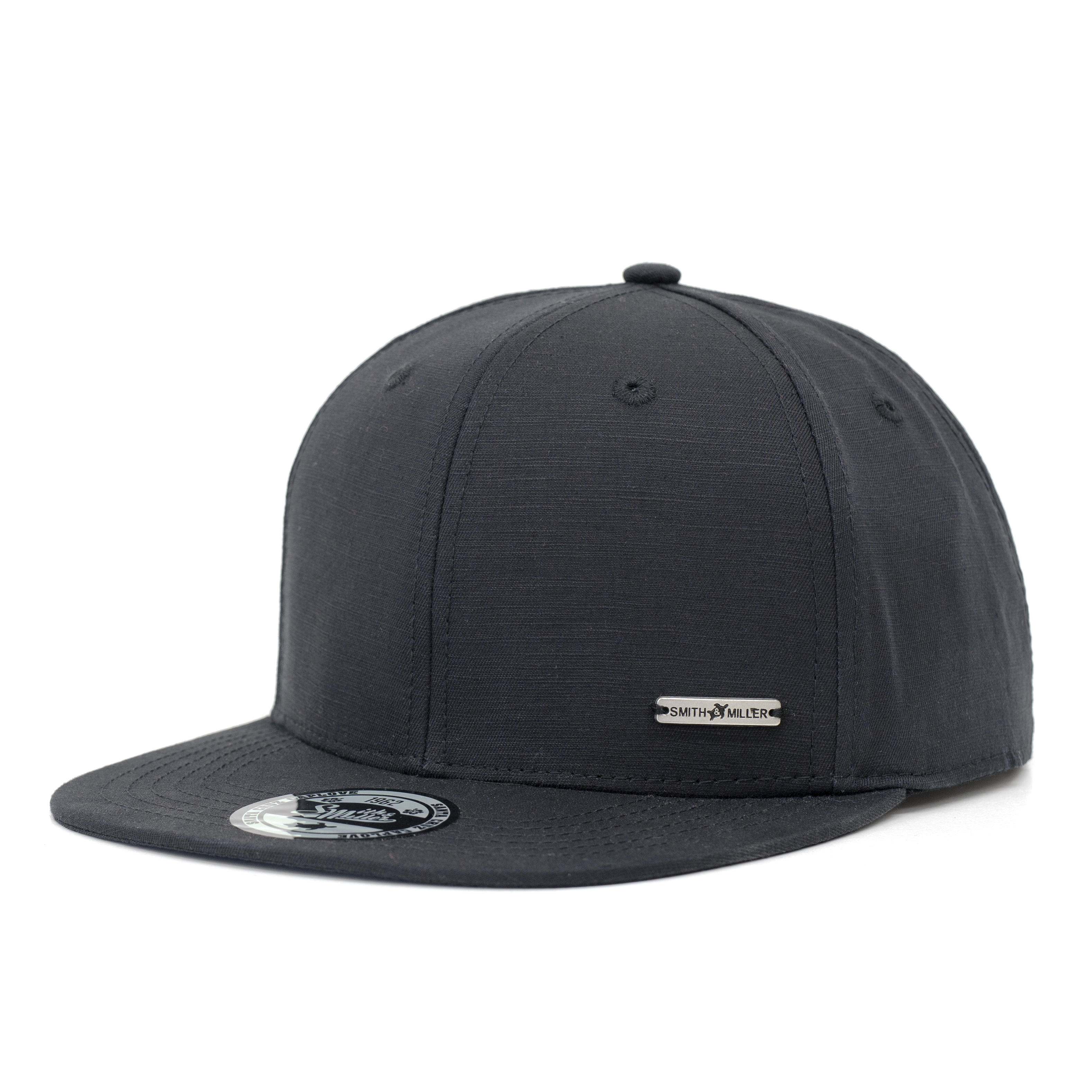 Smith & Miller Delano Unisex Snapback Cap, black