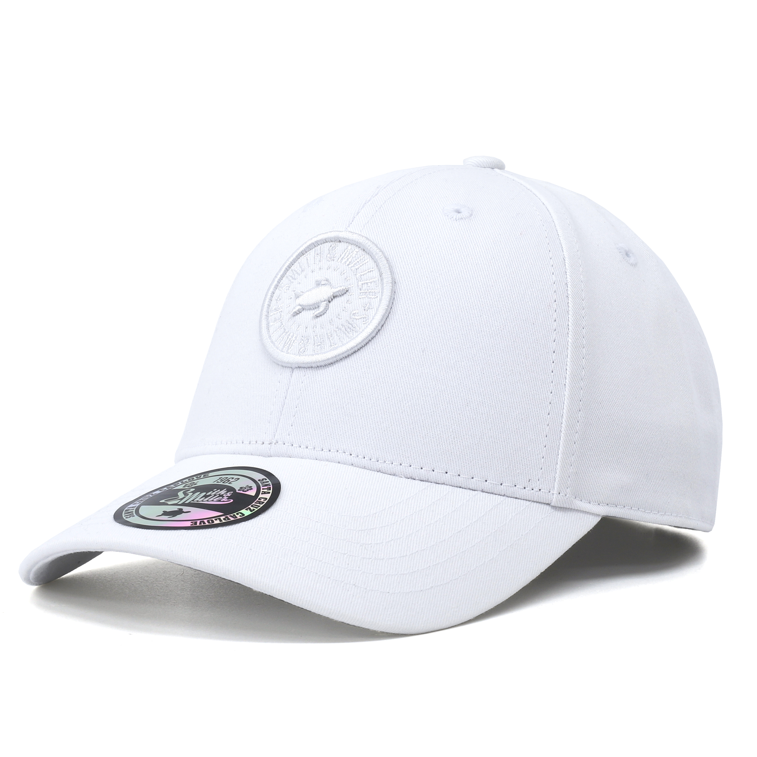 Smith & Miller Odesa Unisex Curved Cap, white Smith & Miller Odesa Unisex Curved Cap, white