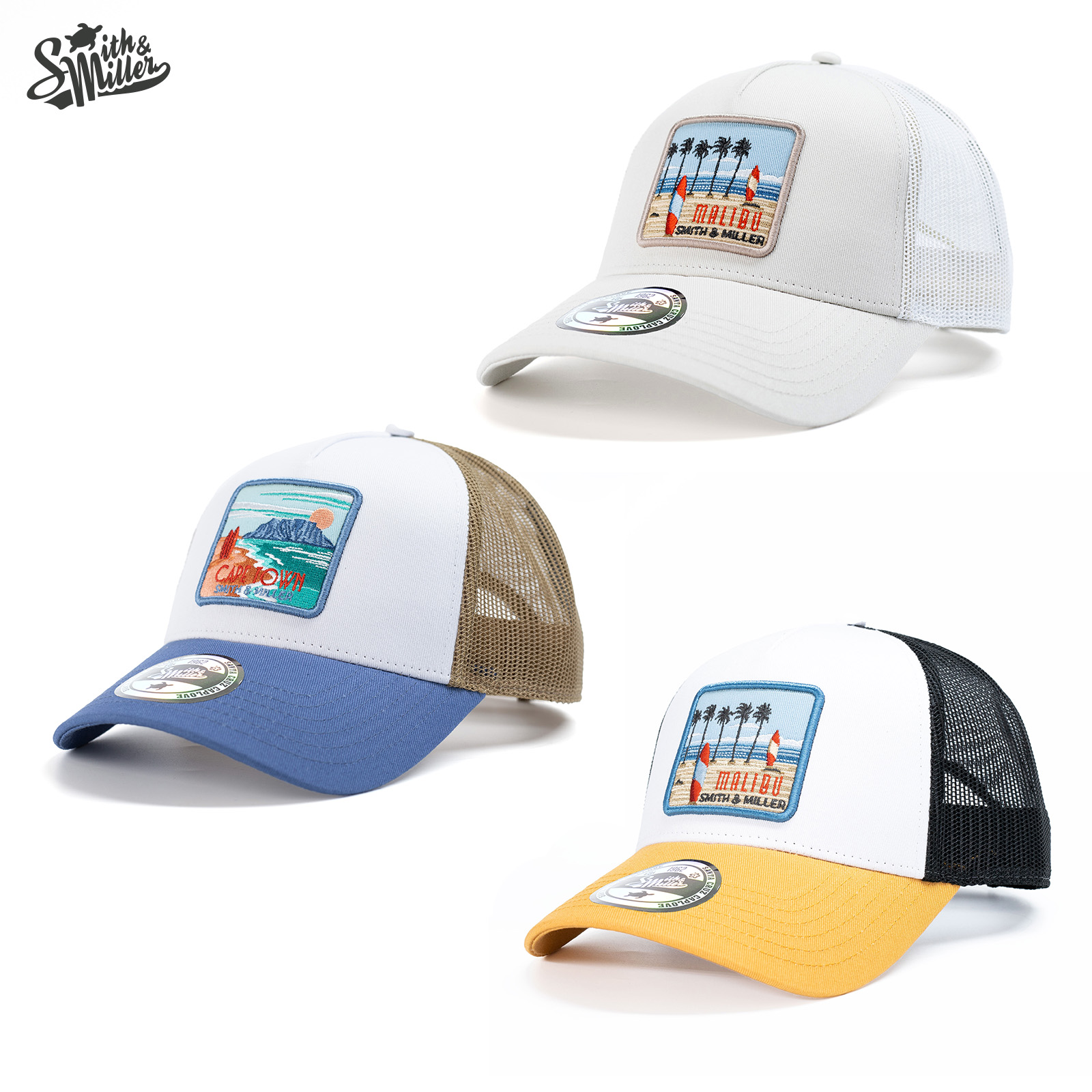 Smith & Miller Miramar Unisex Trucker Cap  Smith & Miller Miramar Unisex Trucker Cap