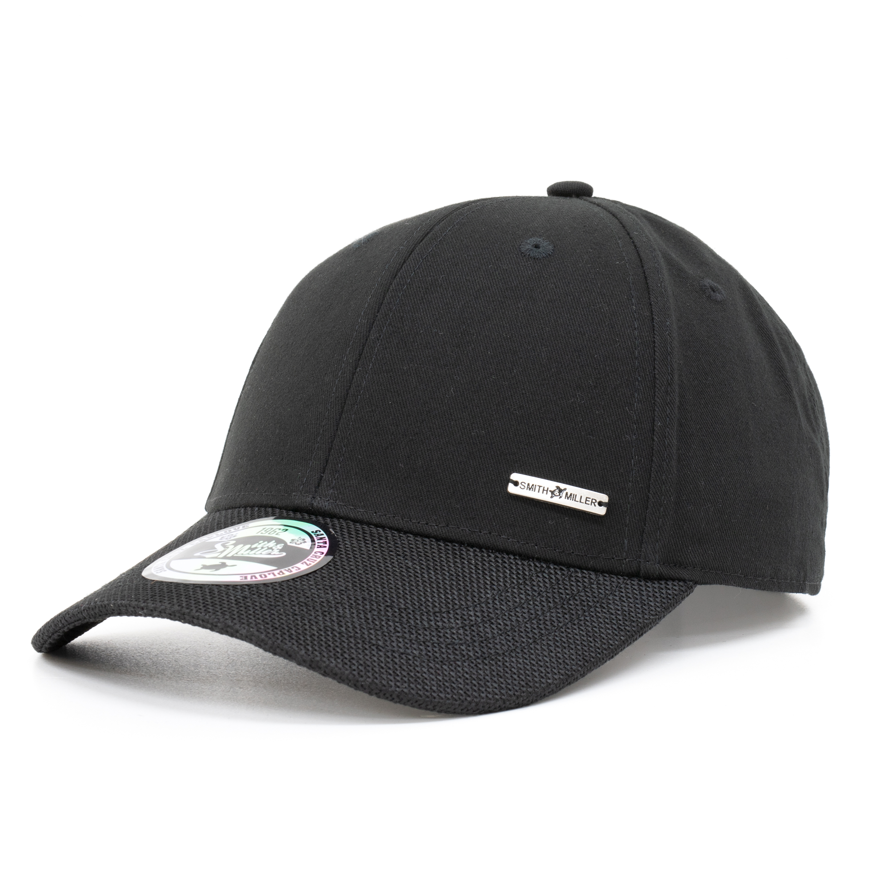 Smith & Miller Olimar Unisex Curved Cap, black Smith & Miller Olimar Unisex Curved Cap, black