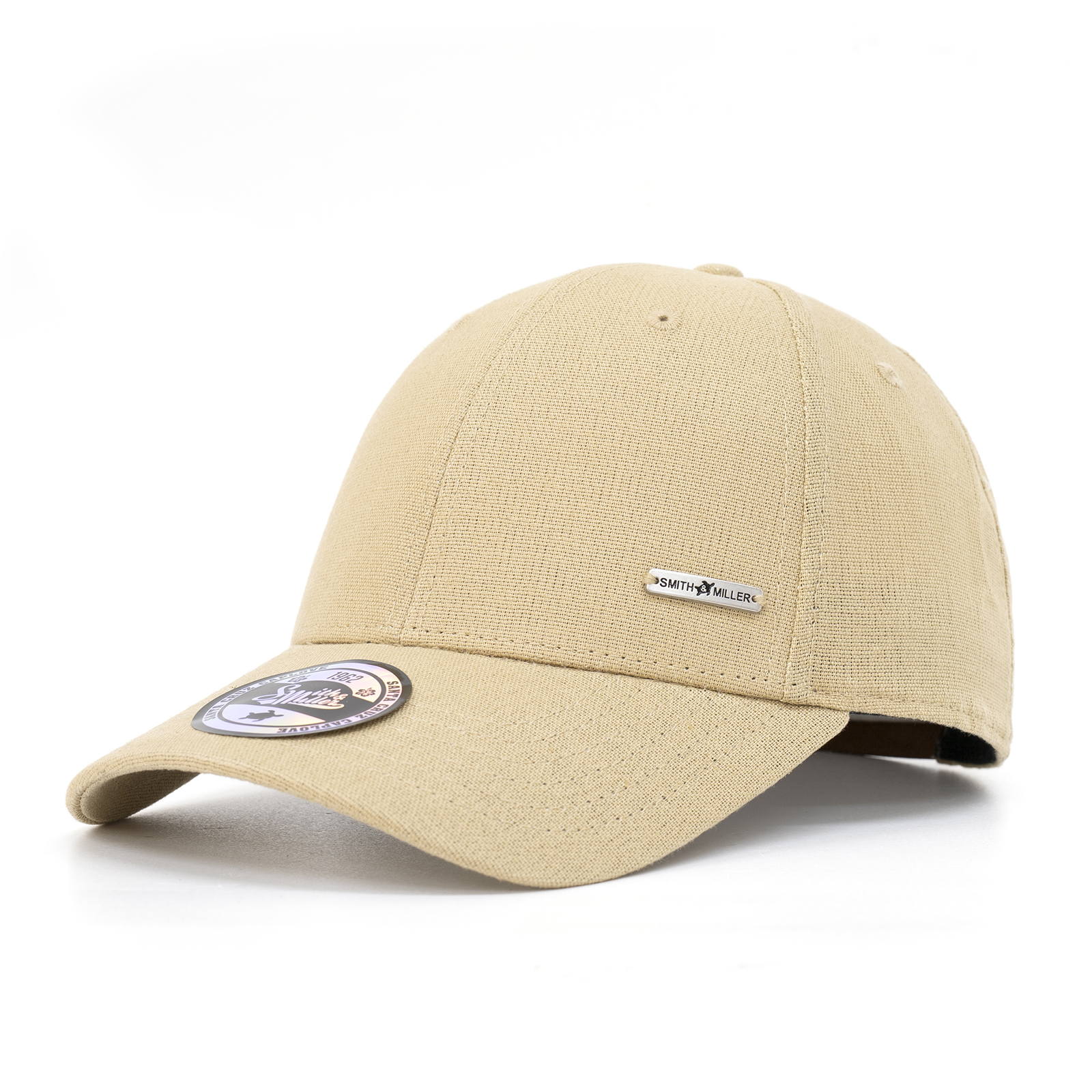 Smith & Miller Elam Unisex Curved Cap, khaki