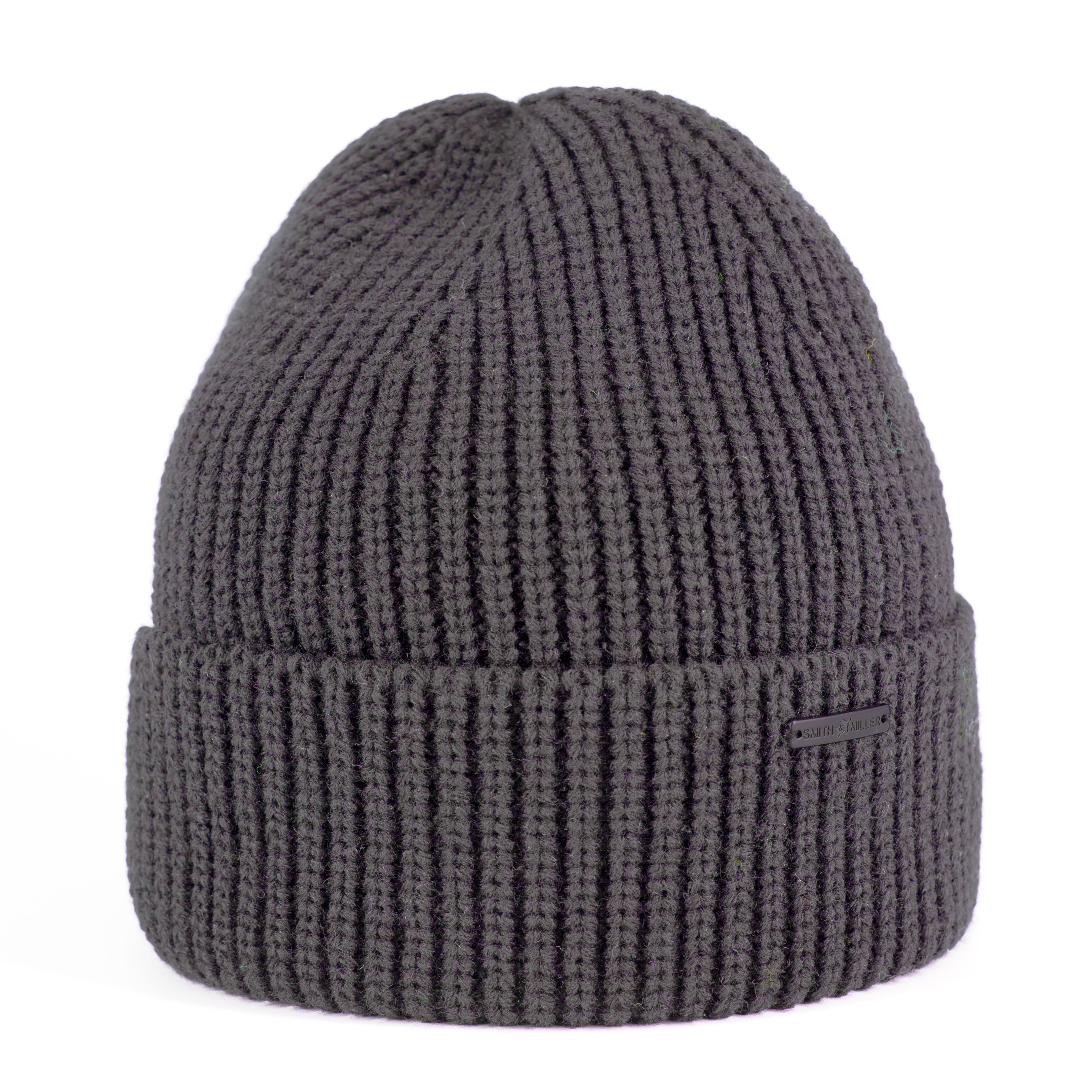 Smith & Miller "Logan" Beanie, dark grey