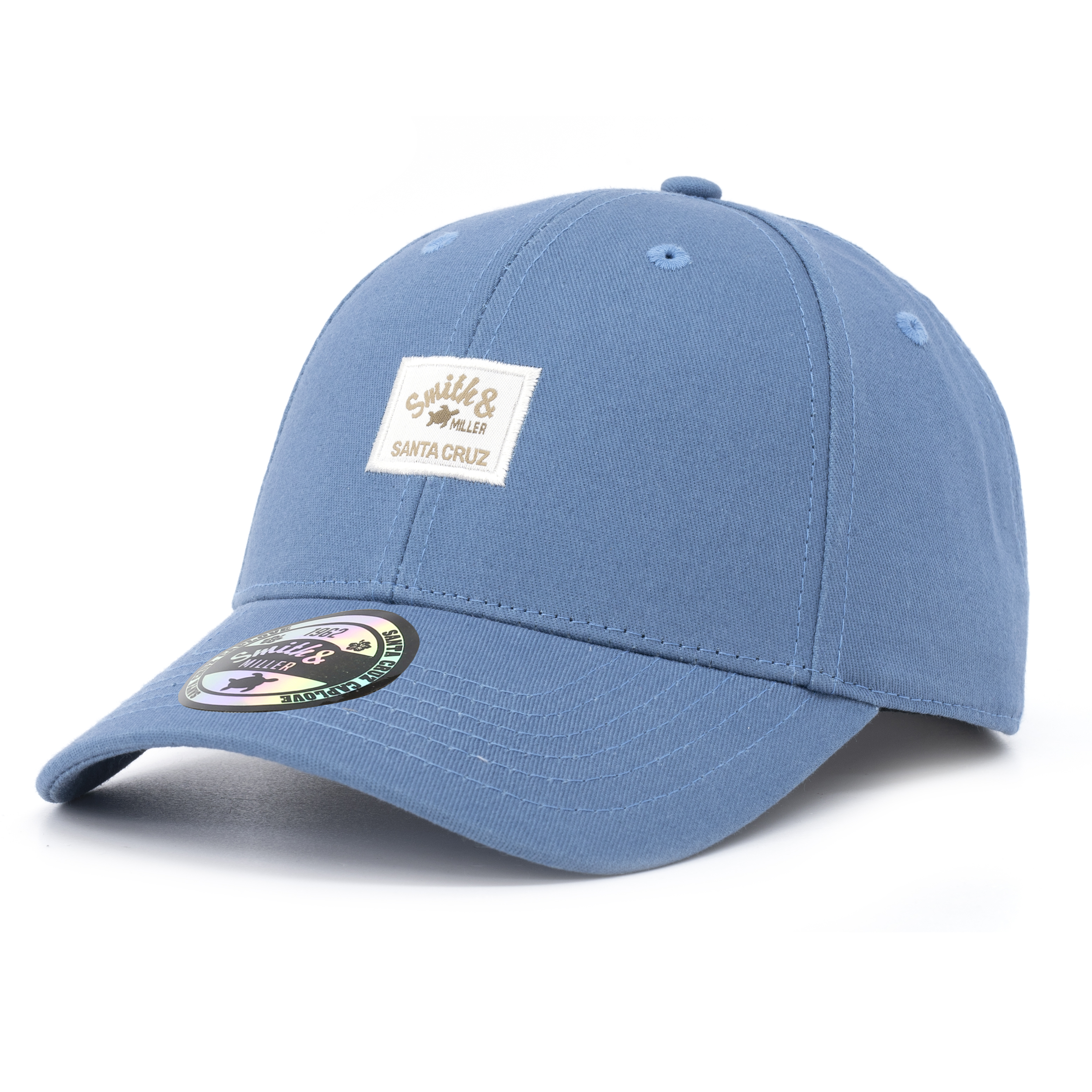 Smith & Miller Reno Unisex Curved Cap, dusty blue