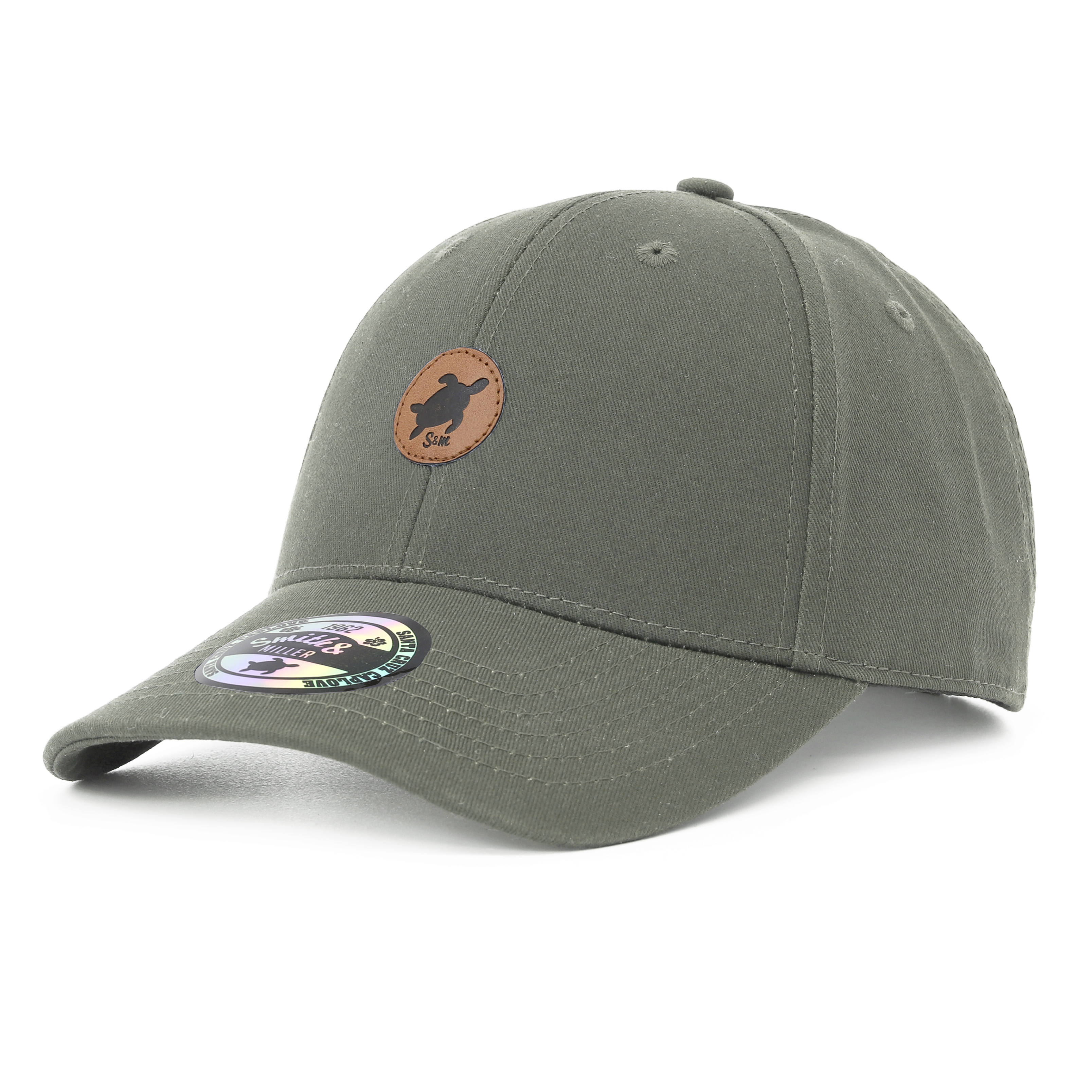 Smith & Miller Bend Unisex Curved Cap, olive 