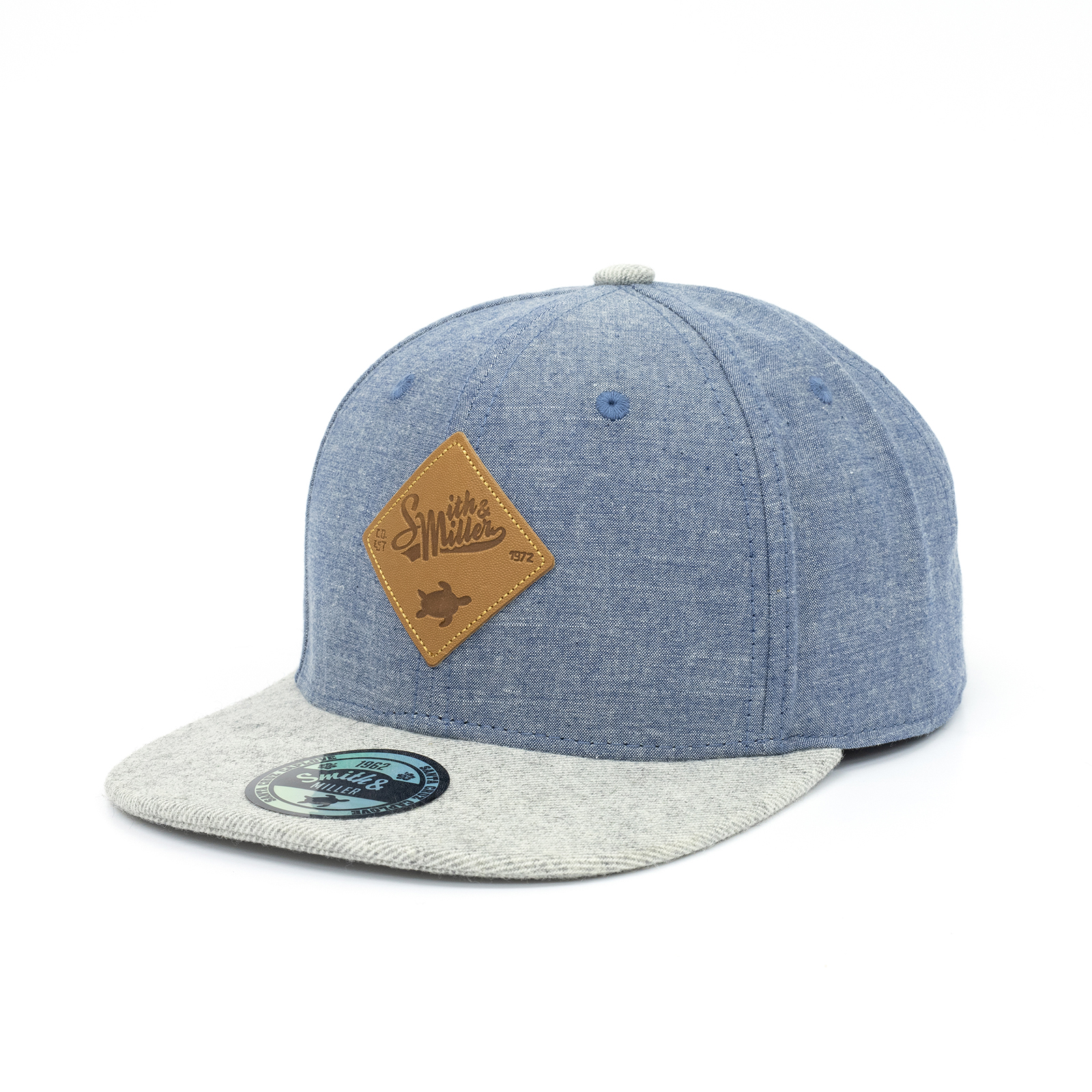 Smith & Miller Autumn Glory Unisex  Snapback Cap, denim - grey