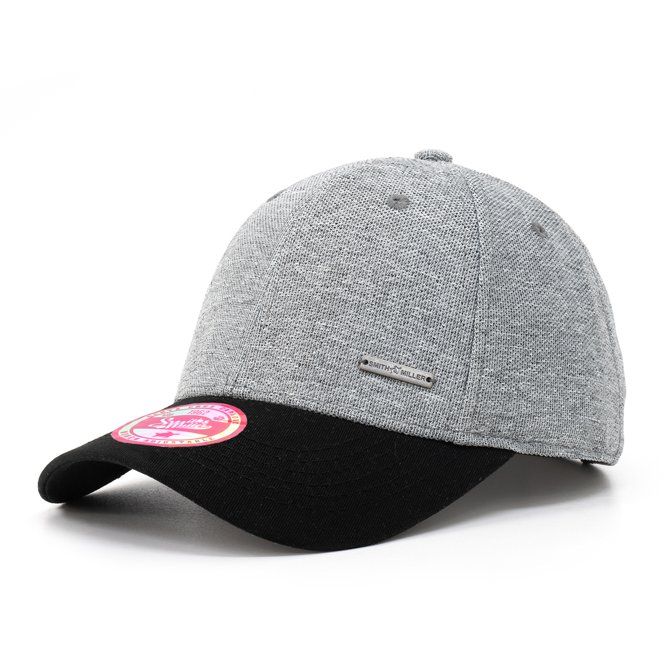 Smith & Miller Tencel  Women  Curved Cap, heather lt. grey-black