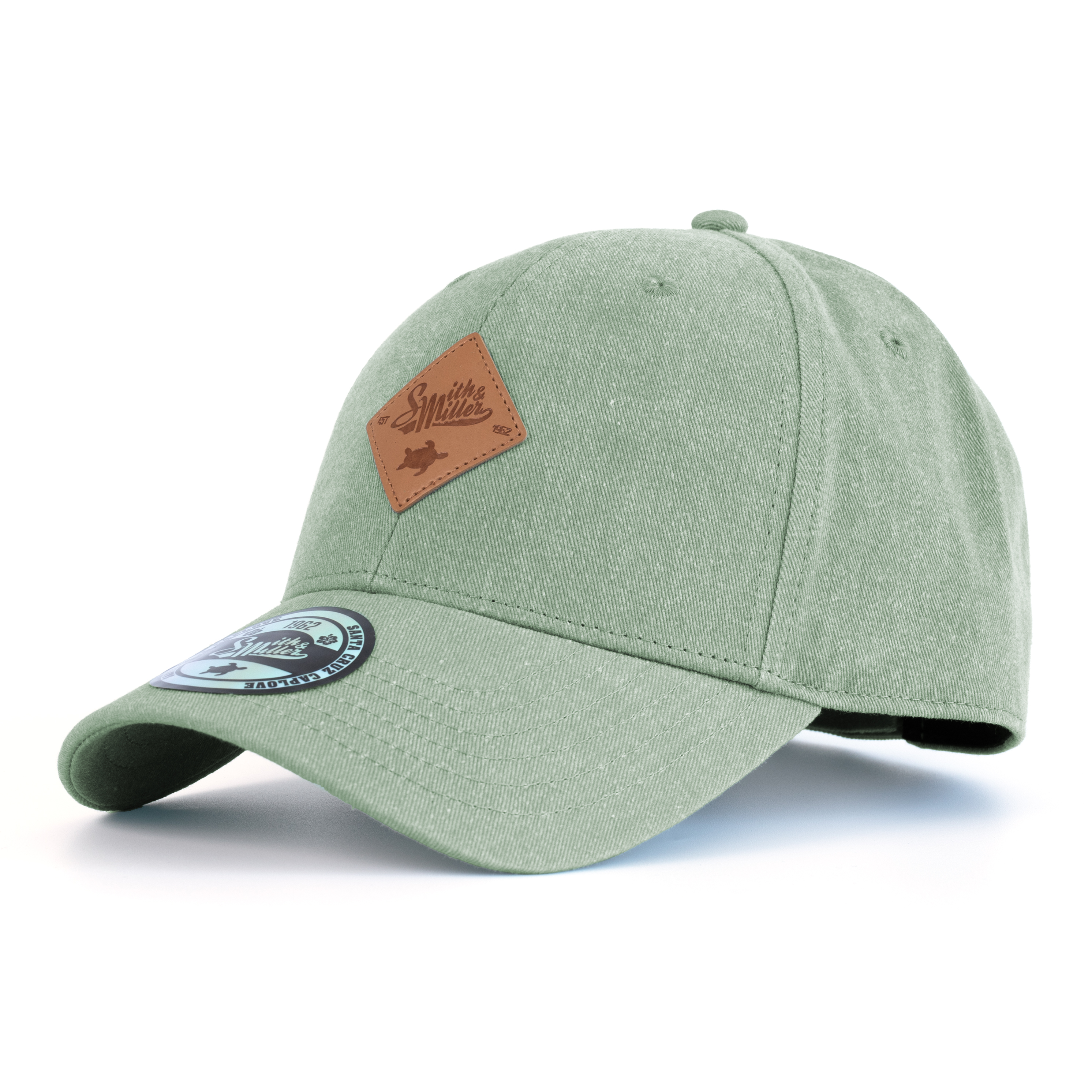 Smith & Miller Beverly Unisex Curved Cap, dusty green